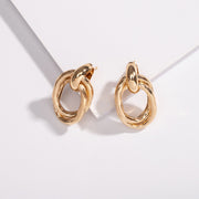 Simple Style Metal Ring Exaggerated Earrings