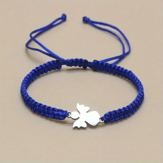 Cute Stainless Steel Hand-woven Angel Bracelet