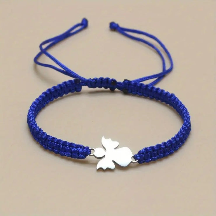 Cute Stainless Steel Hand-woven Angel Bracelet