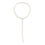 Round Beads Chain Beaded Pearl Niche Necklace