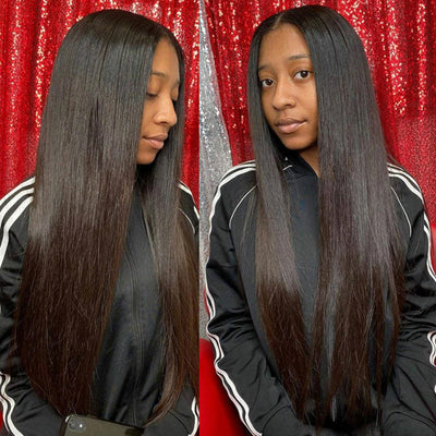 Wig Female Long Straight Hair African Fashion Chemical Fiber Headgear