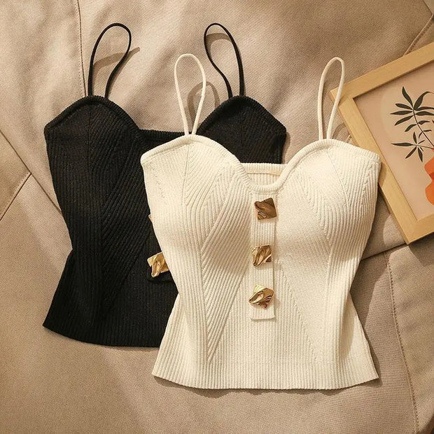 Bandeau Sling Vest Inner Match Women's Outer Wear Sleeveless Beauty Back Short Top