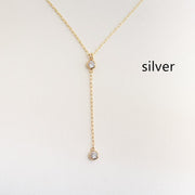 Fashion Simple Rhinestone Ball Pendant Necklace For Women