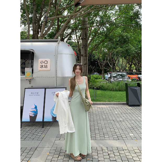 Design Sense Graceful Vest Sling Dress
