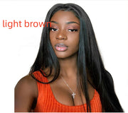 Wig Female Long Black Straight Hair Africa