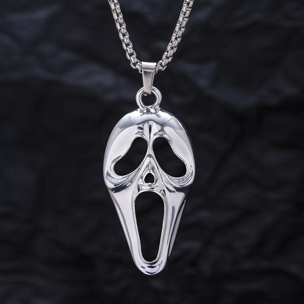 Popular Exaggerated Skull Luminous Mask Pendant