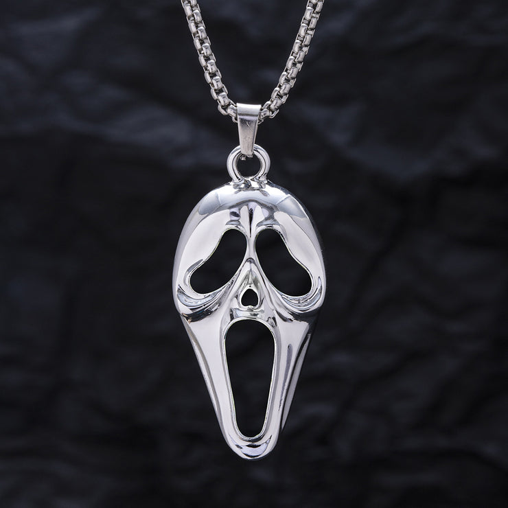 Popular Exaggerated Skull Luminous Mask Pendant