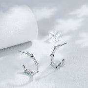 Silver Pin Ear Ring Simple Wild Earrings