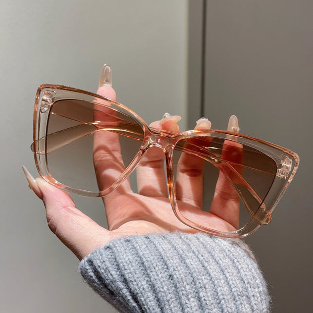 Versatile Slimming High-grade Sunglasses Large Frame Plain Glasses