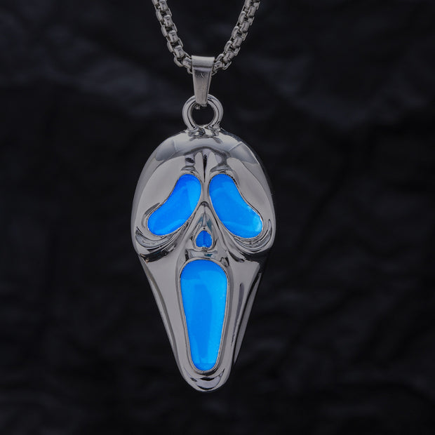 Popular Exaggerated Skull Luminous Mask Pendant