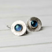 New Ethnic Style Ancient Round Inlaid Earrings