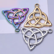 Stainless Steel Triangle Pendant Necklace