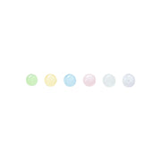 Six-piece Color Bean-shaped Stud Earrings Suit