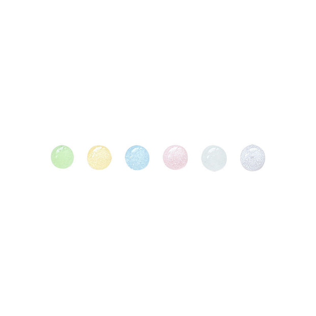 Six-piece Color Bean-shaped Stud Earrings Suit
