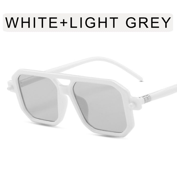 Fashionable Double-beam Polygonal Sunglasses For Men And Women