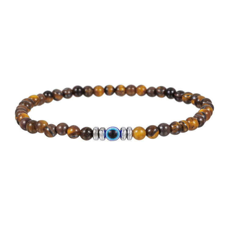 Devil Eye Bracelet Yellow Tiger Eyes Couple Bracelet
