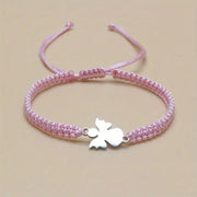 Cute Stainless Steel Hand-woven Angel Bracelet