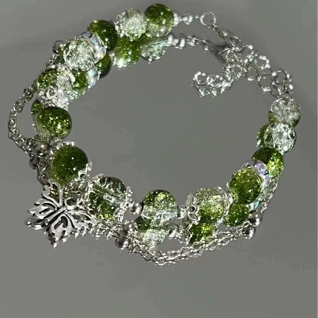 Women's Fashion Green Butterfly Temperamental Bracelet