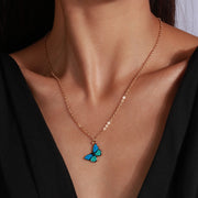 Women's Fashion All-match Butterfly Pendant Necklace