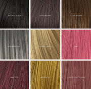 Mid-length long curly hair female wig