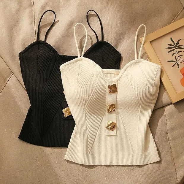 Bandeau Sling Vest Inner Match Women's Outer Wear Sleeveless Beauty Back Short Top