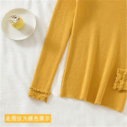 Slim-fit Elegant V-neck All-matching Western Style Bottoming Sweater