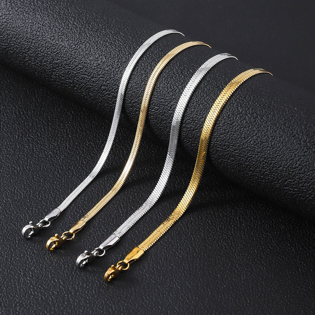 Women's Stainless Steel Simple Blade Bracelet