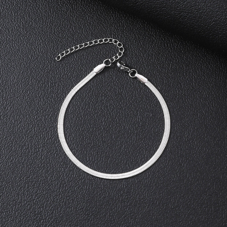Women's Stainless Steel Simple Blade Bracelet