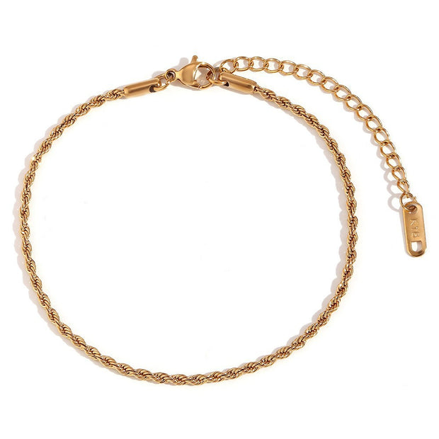 Fashion Simple Titanium Steel Twist Bracelet