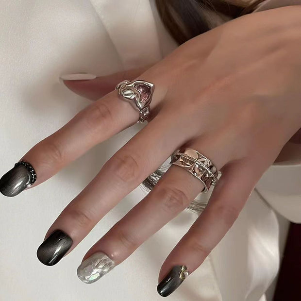 Ins Trendy Personality Ring Women's Advanced Heavy Industry