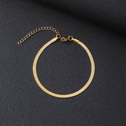 Women's Stainless Steel Simple Blade Bracelet