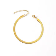 Women's Stainless Steel Simple Blade Bracelet