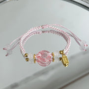 Girl Peach Blossom Color Matching Couple Safety Bracelet