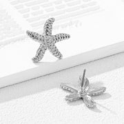 European And American Style Cool Fashion Trendy Starfish Earrings