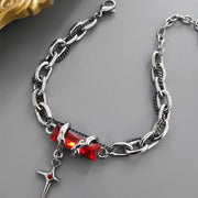Black Diamond Star Body Winding Bracelet For Men
