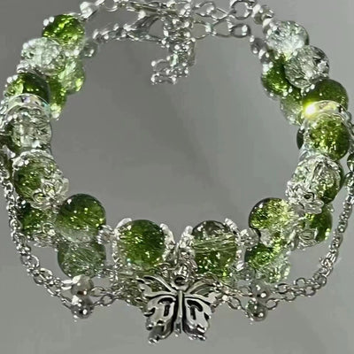 Women's Fashion Green Butterfly Temperamental Bracelet