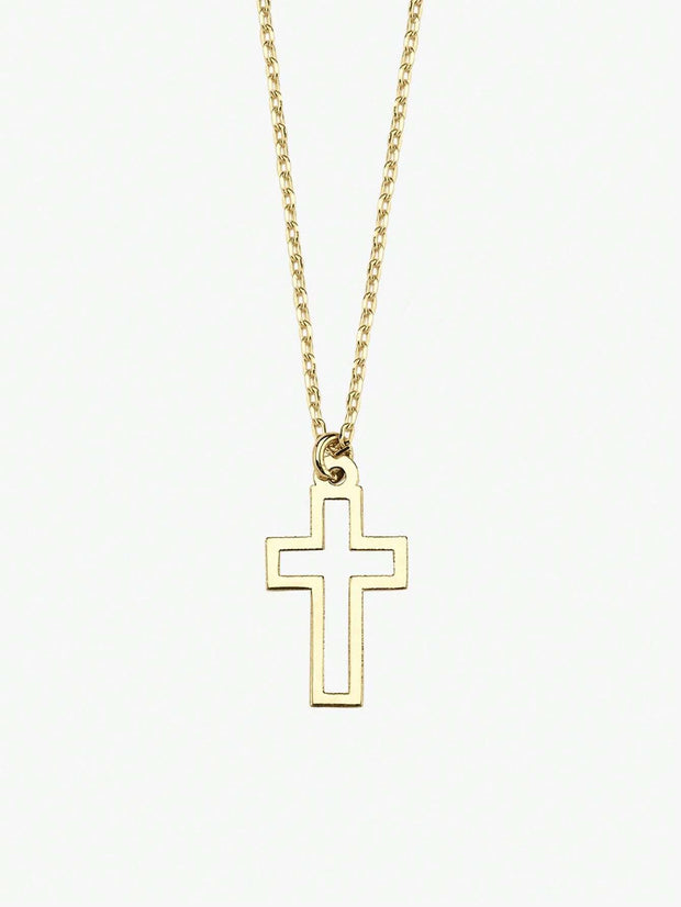 Women's Hollow Cross Pendant Necklace