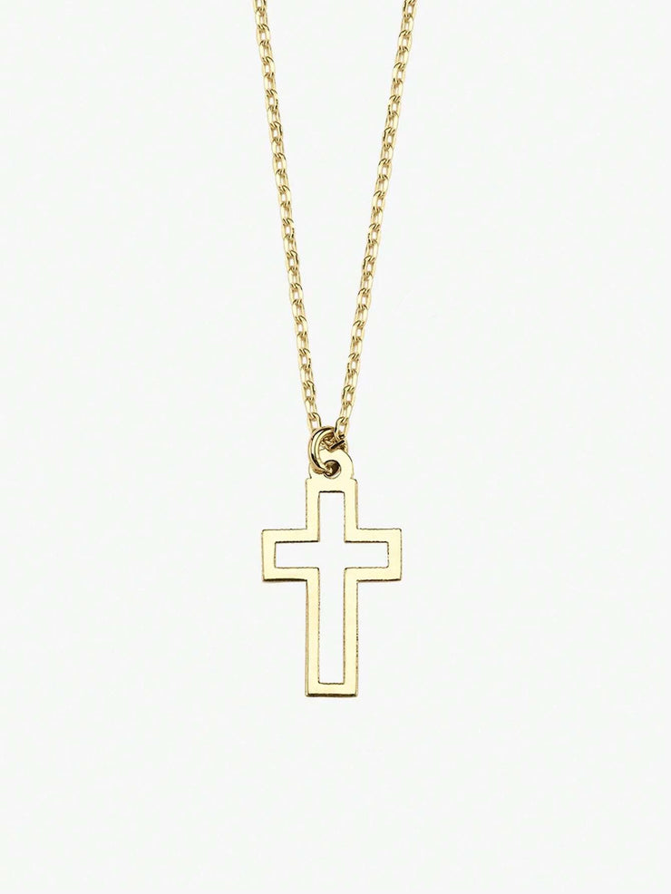 Women's Hollow Cross Pendant Necklace