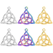 Stainless Steel Triangle Pendant Necklace