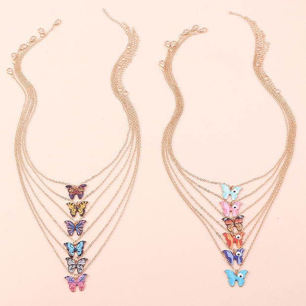 Women's Fashion All-match Butterfly Pendant Necklace