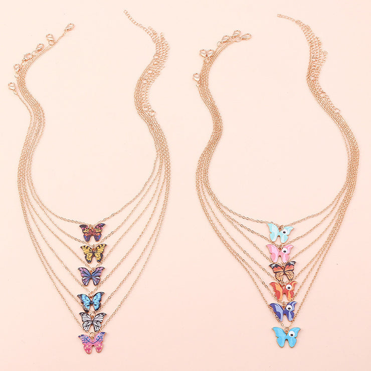 Women's Fashion All-match Butterfly Pendant Necklace