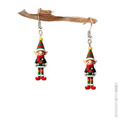 Fashion Flat Acrylic Cartoon Soldier Earrings