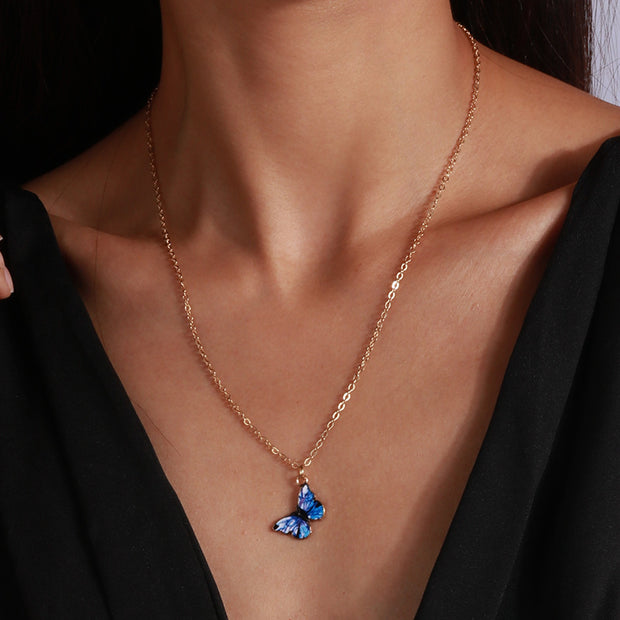 Women's Fashion All-match Butterfly Pendant Necklace