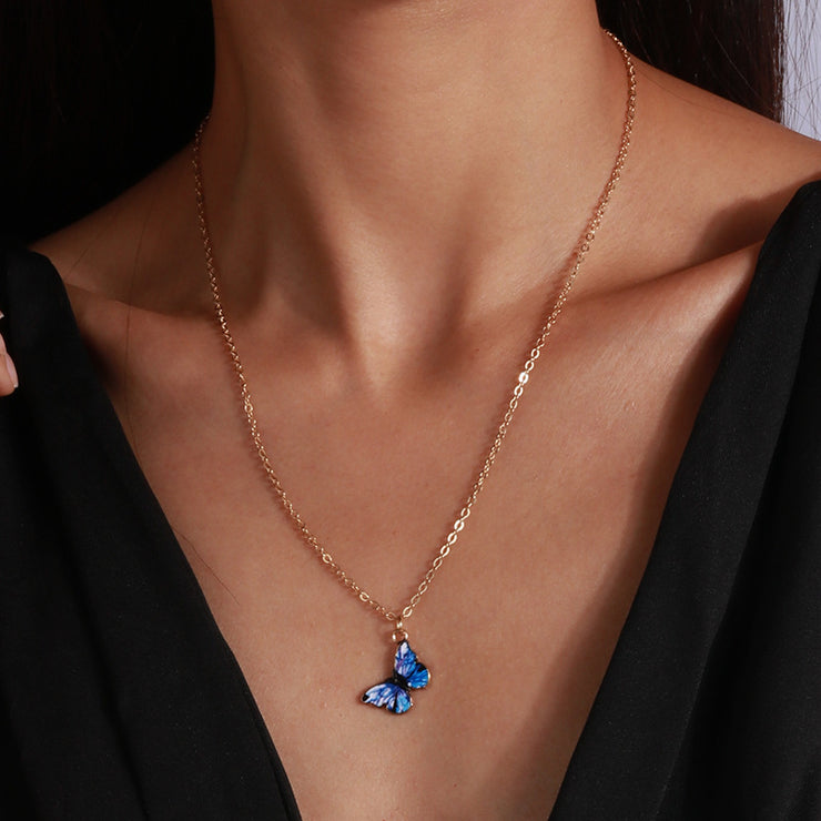 Women's Fashion All-match Butterfly Pendant Necklace