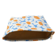 Hand-painted Cartoon Large Floral Corduroy Zipper Buggy Bag