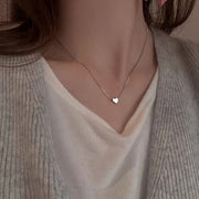 Titanium Steel Necklace Female Niche Design Hot Girl Short Pearl
