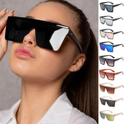 Fashion One-piece Large Rim Sunglasses European And American