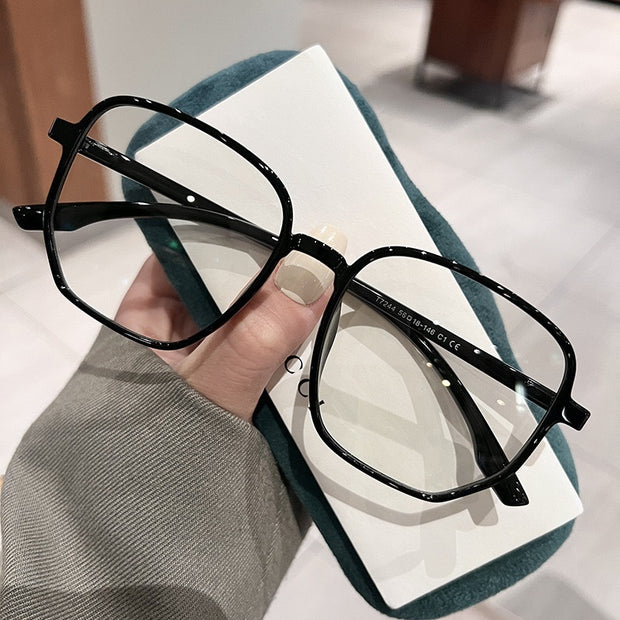 Large Frame Irregular Glasses Round Face Super Light Oversized
