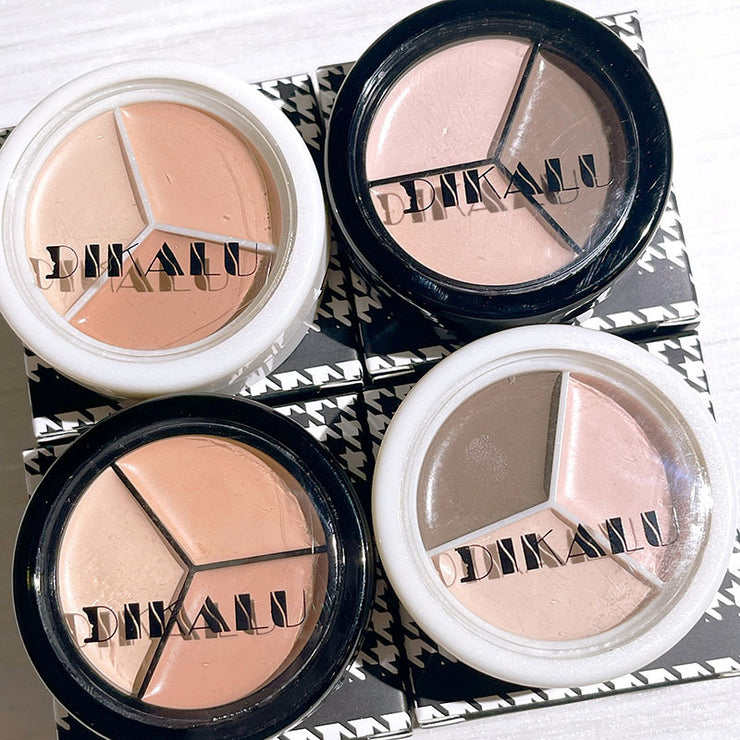 Three-color Concealer Highlight Repair Discoloration Resistant
