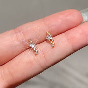 Star Ear Studs Female Zircon Earrings